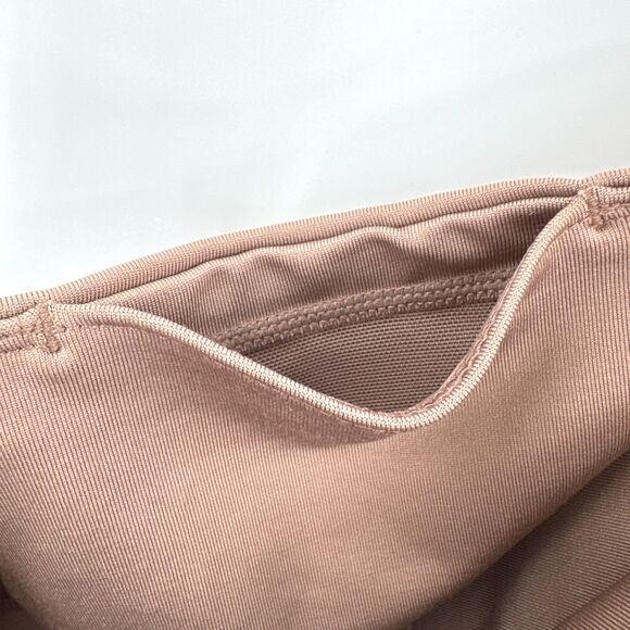 FREE PEOPLE MOVEMENT Lira Cocoa Tan Mesh Accent Leggings Size L Large - Picture 8 of 10